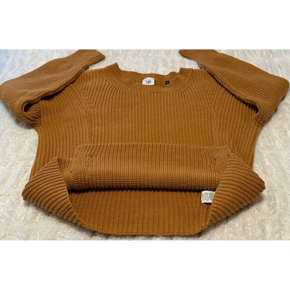 Cabi Brand Chestnut Brown Pullover Sweater Cotton Acrylic Blend Women's Size S - Picture 13 of 16